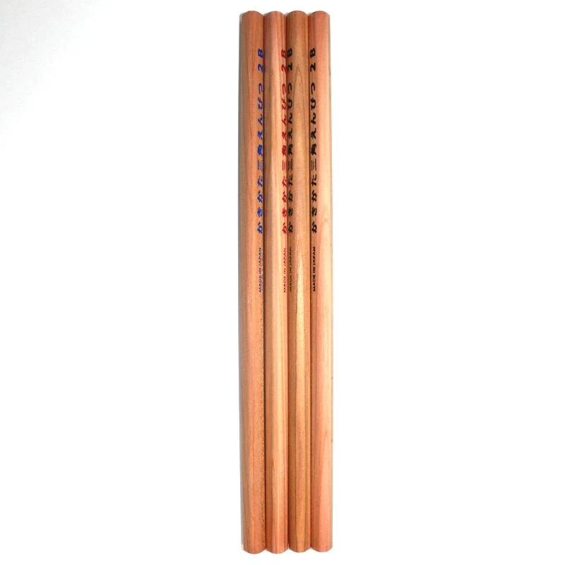Daiso Bút Chì Persimmon Person Pencil Triangle Axis 2B 4 Regular Company Of Fire Fighters