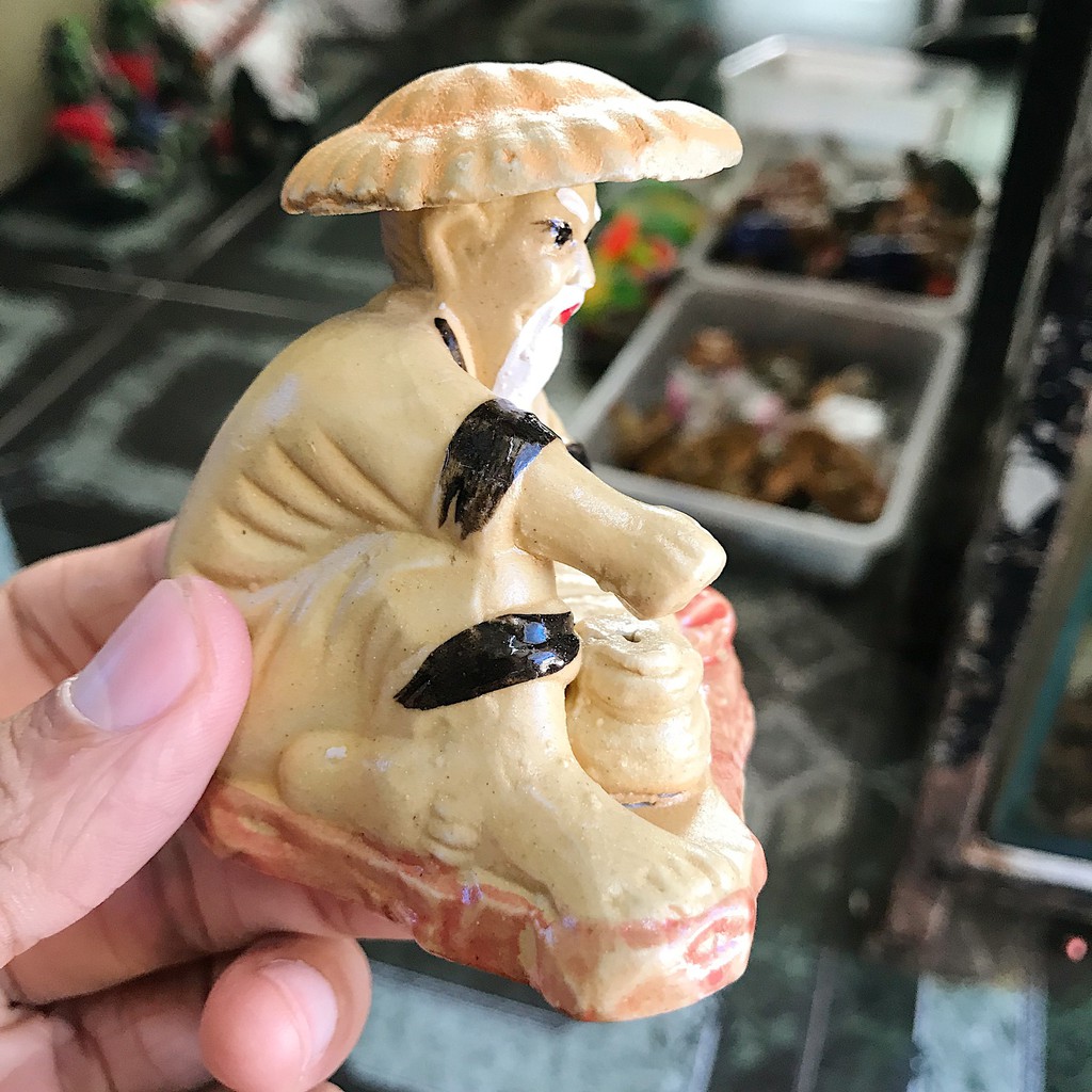 ÔNG CÂU CÁ TRANG TRÍ HỒ CÁ NON BỘ RỘNG 7CM CAO 9CM