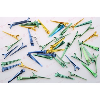 Hộp 50 kẹp mỏ cò nhỏ hỗ trợ làm tóc