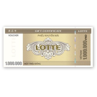 Phiếu quà tặng Lotte Department Store