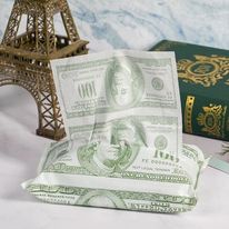1 bịch Giấy lau in hình đồng dola sang chảnh loại 9 miếng, luxury Forher.since1998