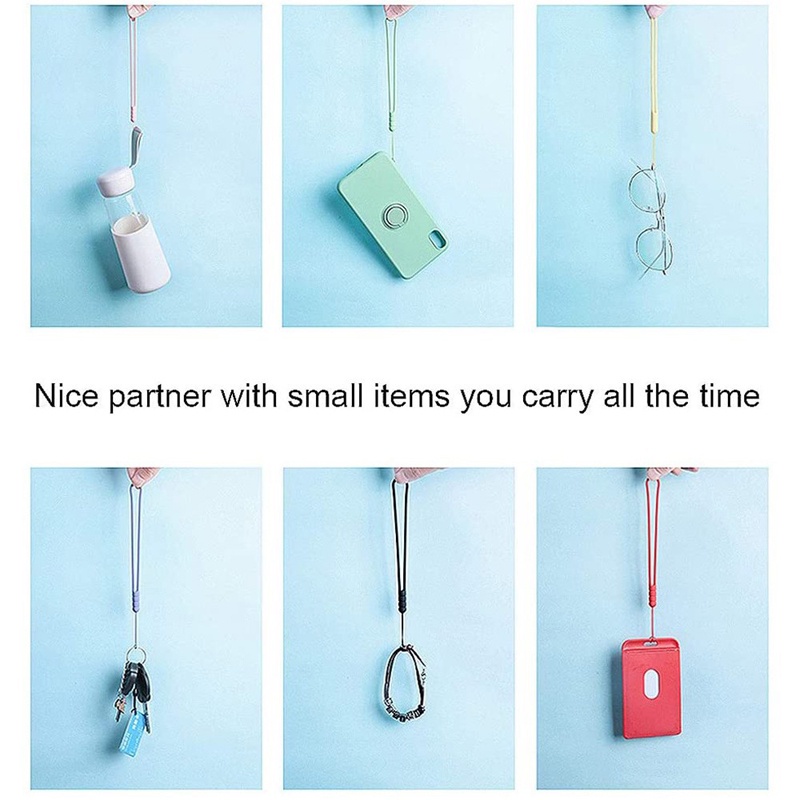 Dây Đeo Điện Thoại/Máy Ảnh/Chìa Khóa Bằng Silicon Màu Kẹo Đơn Giản Thời Trang