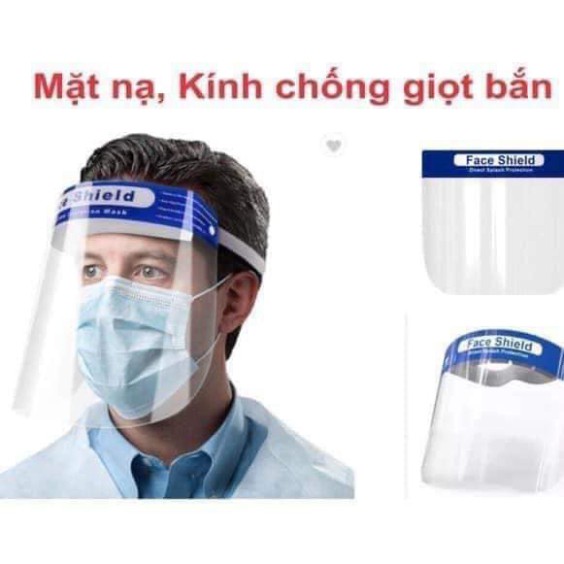 (Kho Sỉ Nam Định)  KÍNH CHE MẶT FACE SHIELD CHỐNG GIỌT BẮN CHO NGƯỜI LỚN VÀ TRẺ EM | BigBuy360 - bigbuy360.vn