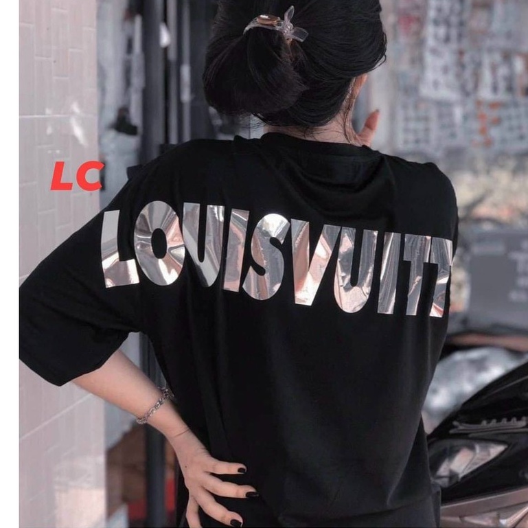 Áo thun, áo phông nam nữ Unisex họa tiết phản quang 7 màu in chữ LUISSVUITUOI