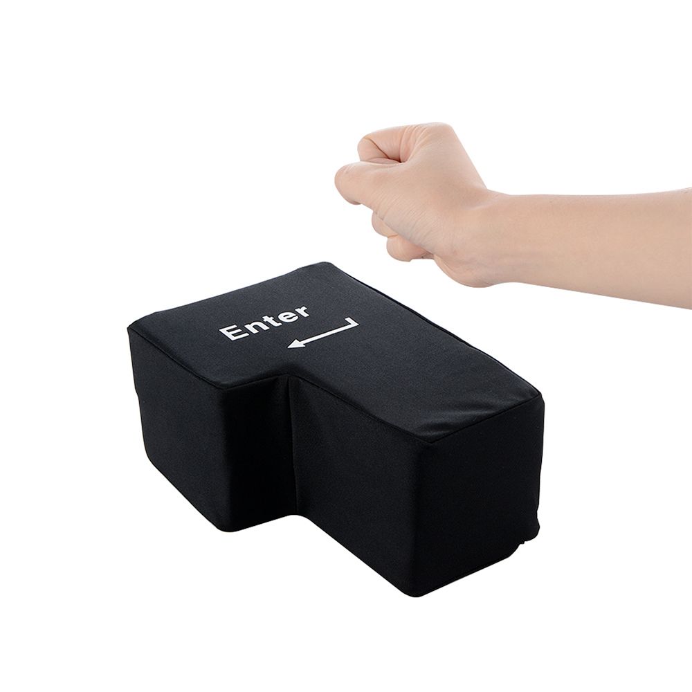 Gối đệm tay hình nút Enter cỡ lớn sáng tạo để bàn máy tính tiện lợi