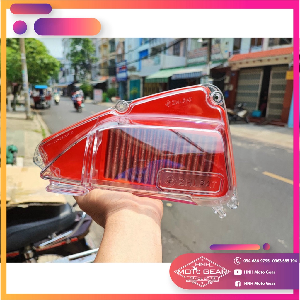 Pô E Honda Vision 2021 Trong Suốt Zhipat Chính Hãng