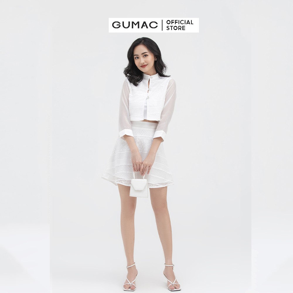 [Mã WABRGM11 giảm 10% đơn 250K] Áo sơ mi nữ tay dài GUMAC phong cách trẻ trung, cá tính AB885 | BigBuy360 - bigbuy360.vn