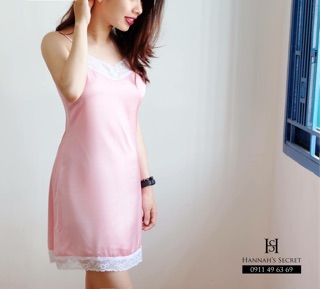 [ ẢNH THẬT ] Váy ngủ lụa trơn + Lụa phối ren thiết kế