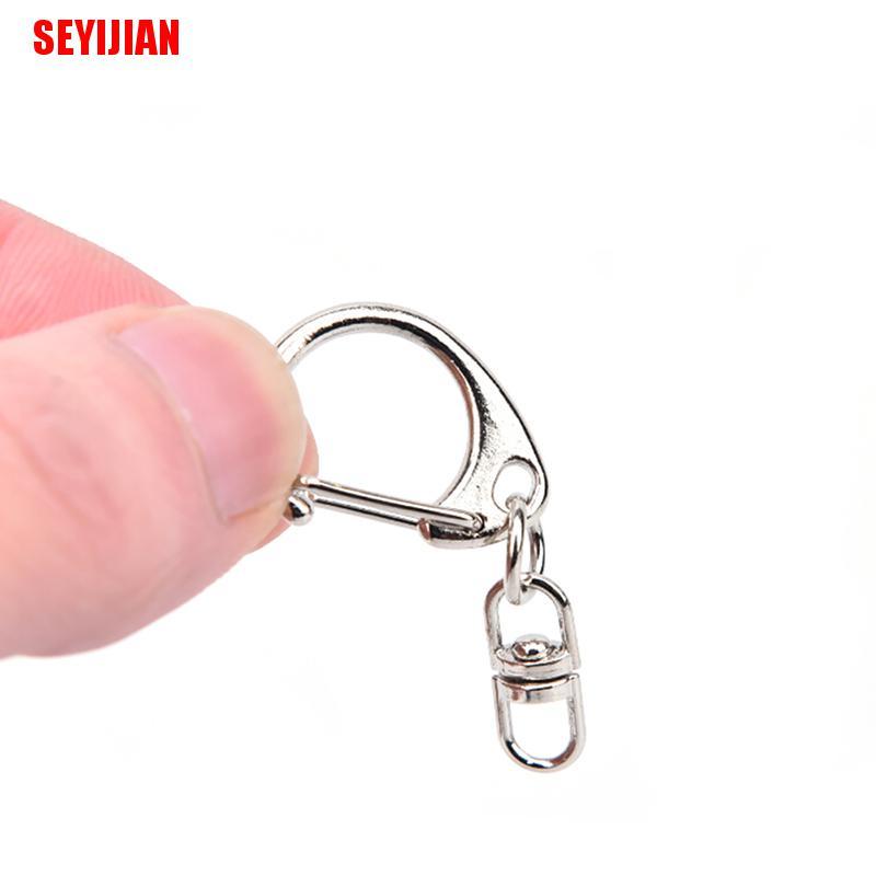 Set 10 Móc Khóa Bạc Bóng DIY