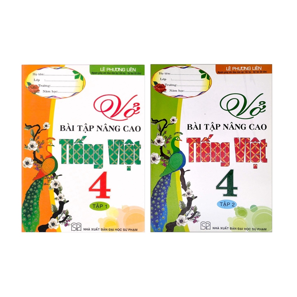 Sách - Combo Vở Bài Tập Nâng Cao Tiếng Việt 4 (Tập 1 + Tập 2)