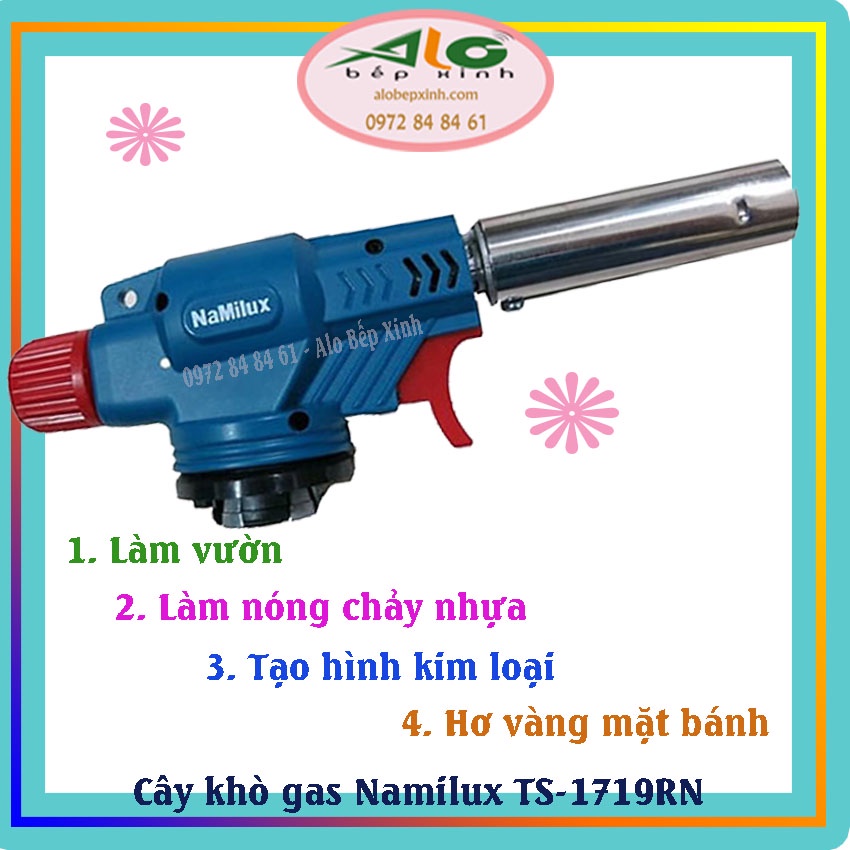 Đèn khò ga mini Namilux TS1719RN - Cây khò ga - dễ sử dụng - bảo hành 6 tháng - Alo Bếp Xinh