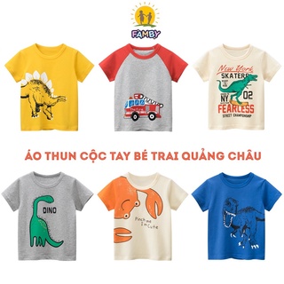 Áo thun bé trai xuất khẩu Châu Âu Áo trẻ em Famby