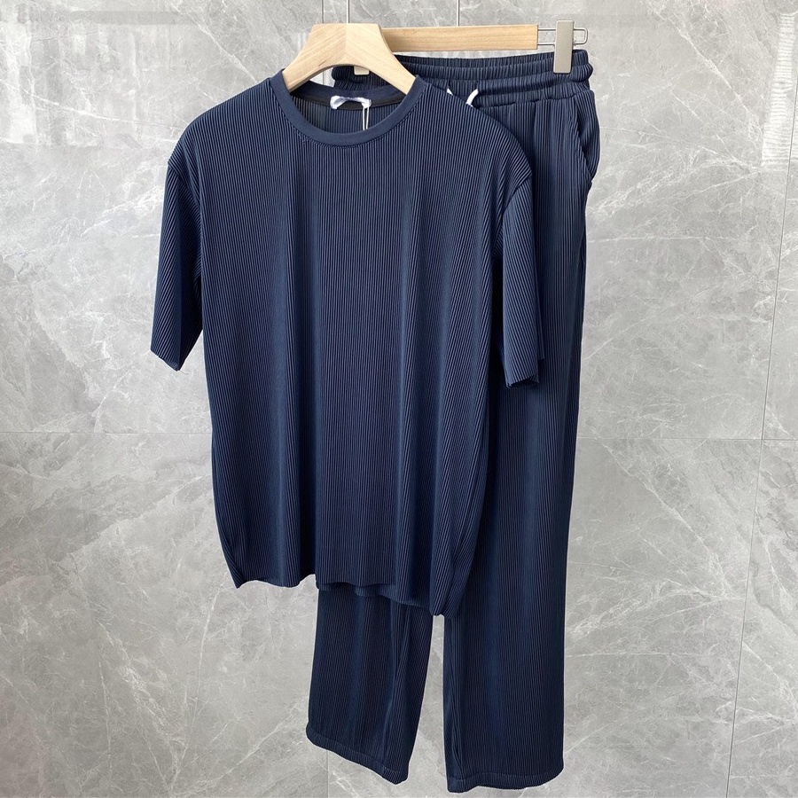 Bộ Quần Áo Thể Thao Vải Cotton Kẻ Ly Co Giãn Tốt Thấm Hút Mồ Hôi Phong Cách Hàn Quốc