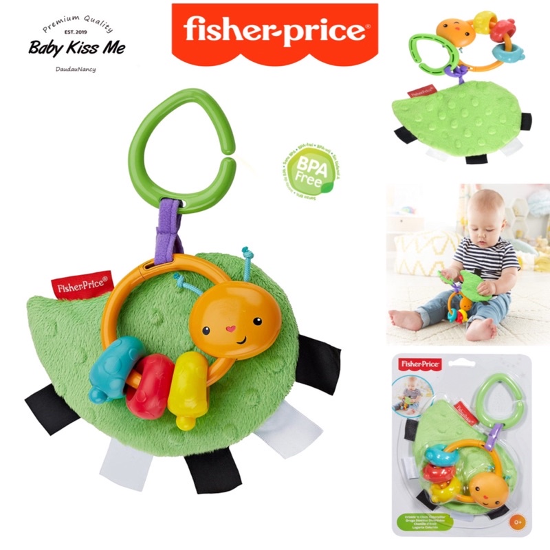 Đồ chơi kích thích đa giác quan và vận động Fisher Price  Crinkle 'n Clack Caterpillar