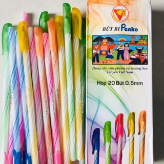 Bút bi nến dài - hộp / 20 cây