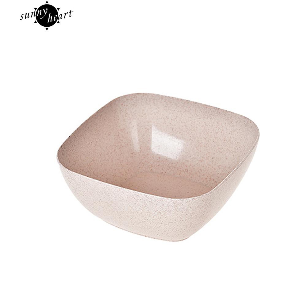 Bát ăn màu trơn hình vuông kiểu dáng đơn giản