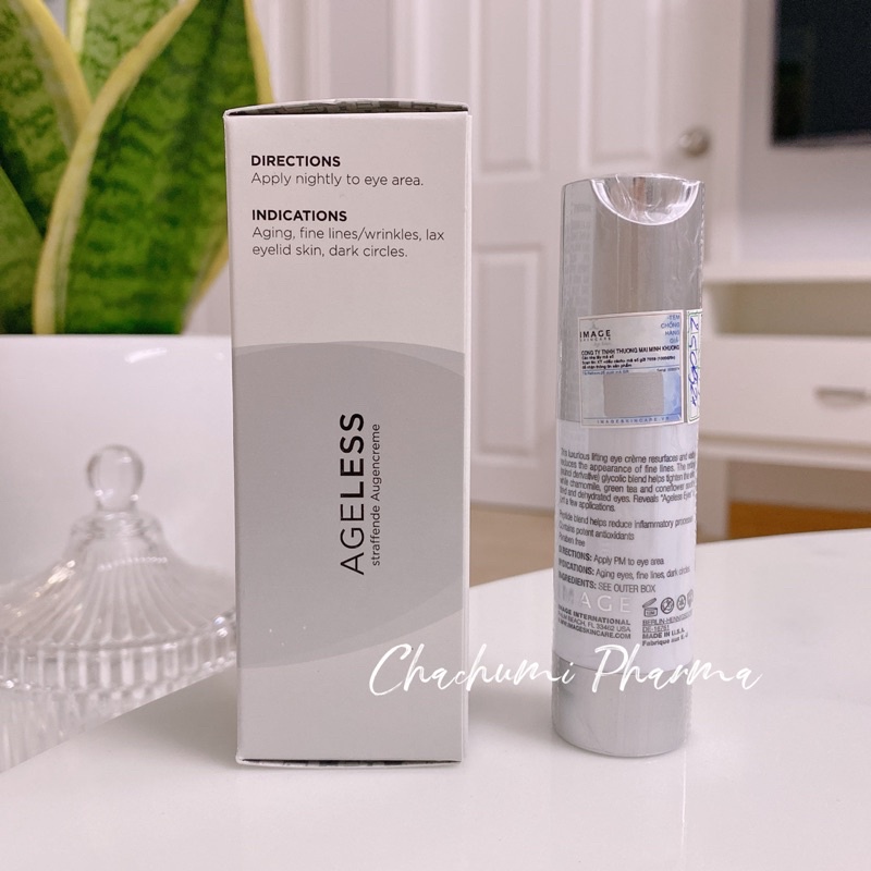 Kem chống nhăn, làm sáng vùng mắt Image skincare ageless total eye lift creme 15ml