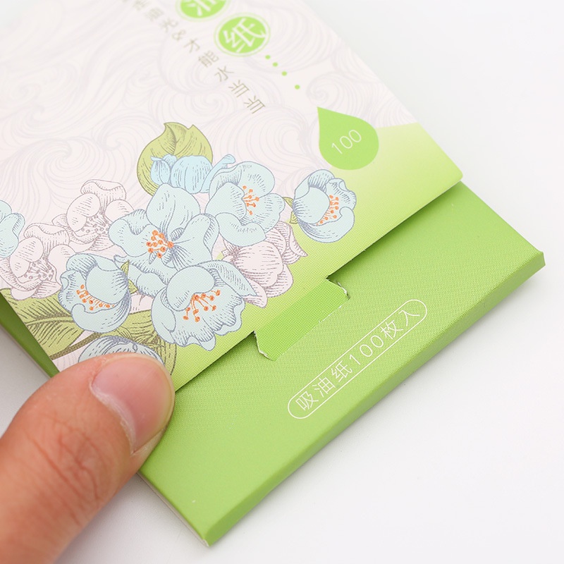 [Hàng mới về] Bộ 100 giấy thấm dầu 4 màu tùy chọn