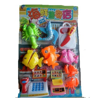 Vỉ đồ chơi cắt tôm cá