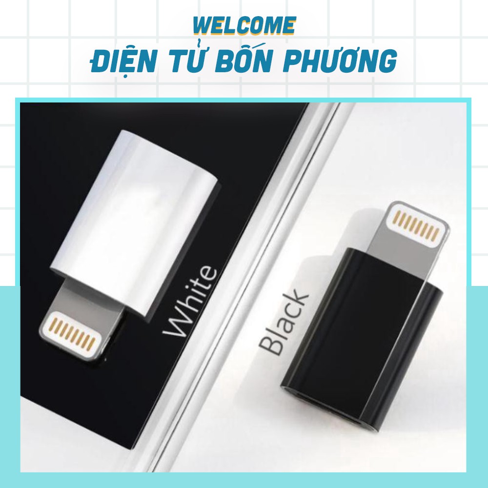 Cổng Chuyển MicroUSB Sang Lightning cho iPhone X/8/7/6 iPad Air Mini iPod