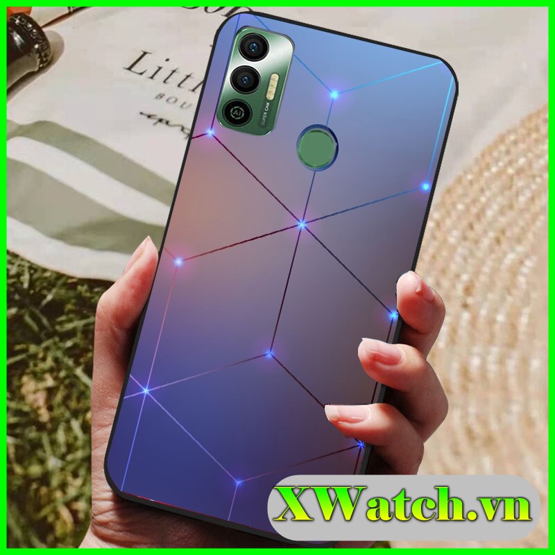 Ốp lưng Phủ bóng Tecno Spark 7 Spark 7T Spark 8C Spark 6 go Pova 2 Pova 3 pop 5 lte họa tiết 3D