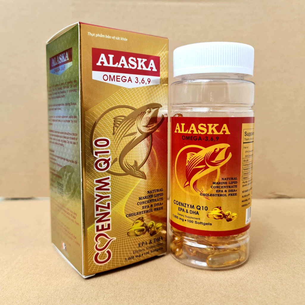 Alaska Omega 3.6.9 Hộp 100 Viên – Dầu Cá Bổ Mắt Và Chống Mỏi Mắt - Nt Trung Việt HCM
