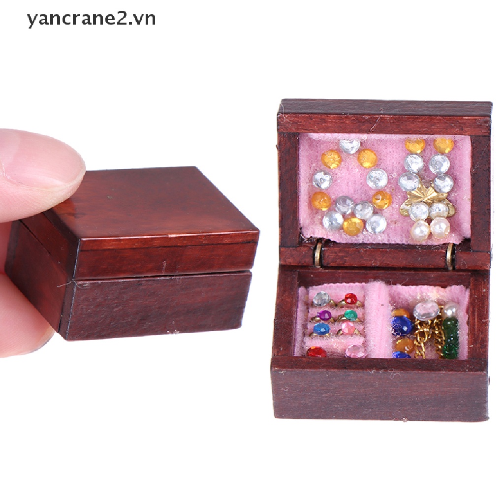 Hộp Đựng Trang Sức Trang Trí Nhà Búp Bê Tỉ Lệ 1 / 12