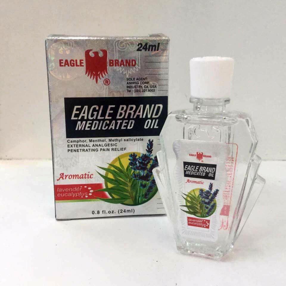 Dầu Gió Con Ó Mỹ Eagle Brand Medicated Oil Lavender 24 ml/ Dầu con ó trắng