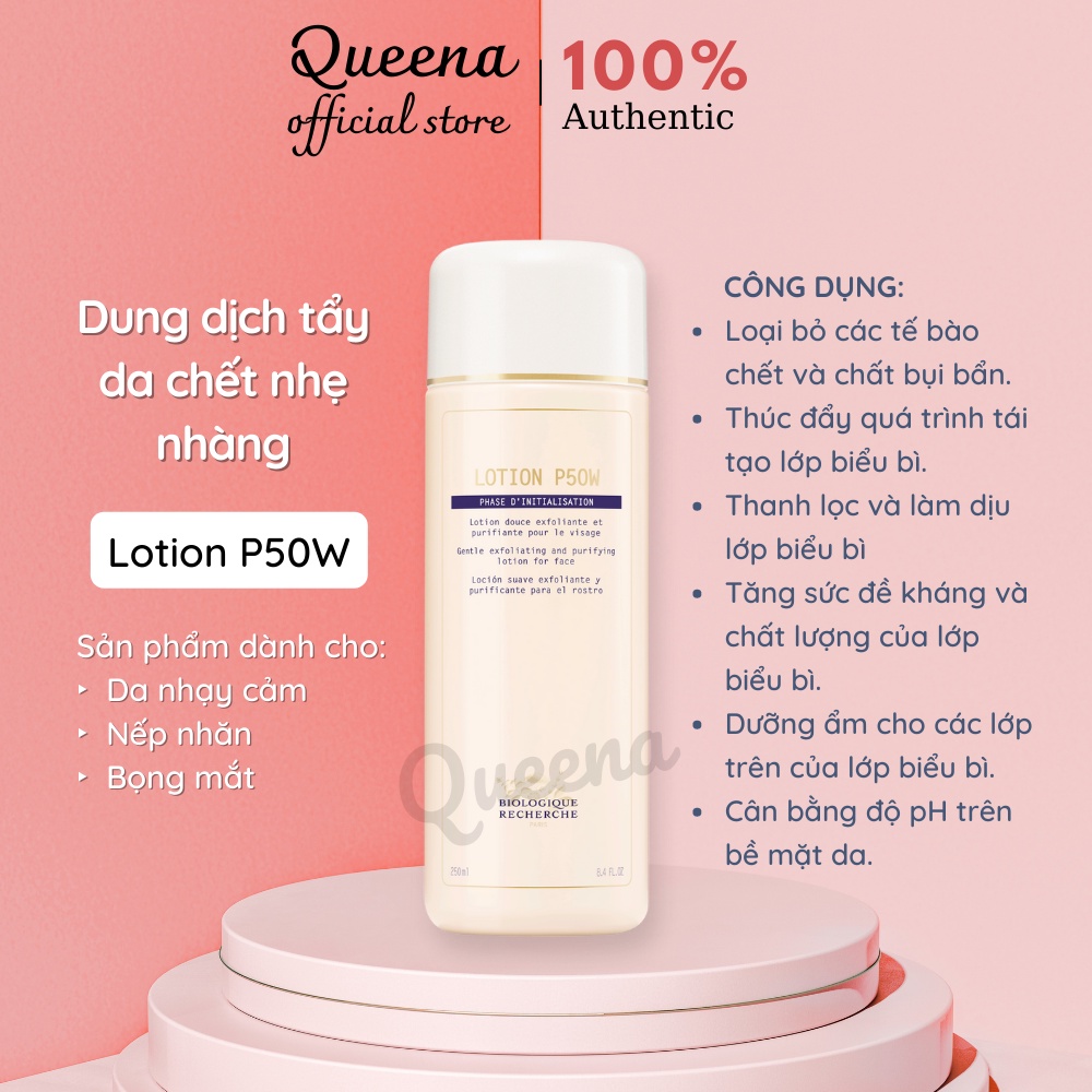Lotion P50W tẩy da chết, cấp ẩm, thanh lọc độc tố tái tạo làn da mỏng yếu và nhạy cảm - 4K025