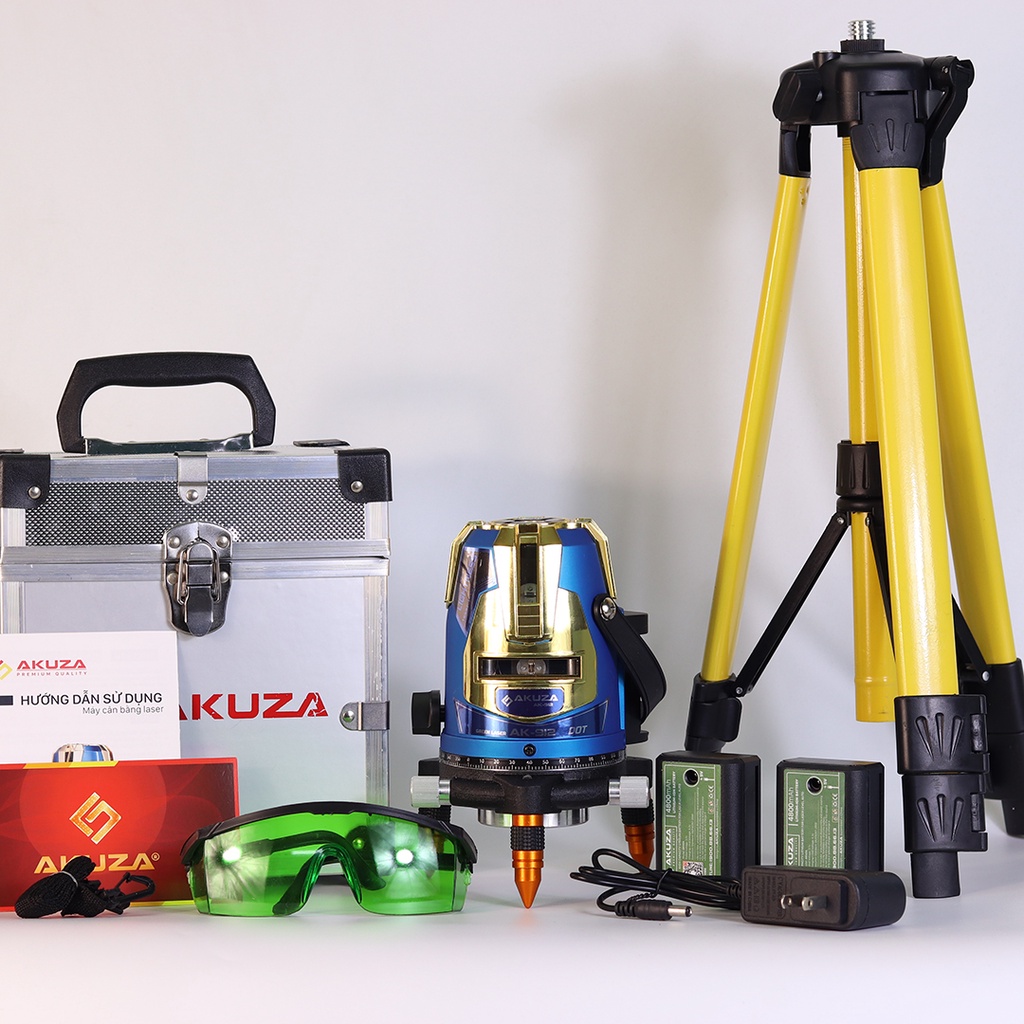 Máy cân bằng laser AKUZA AK 912 5 tia xanh