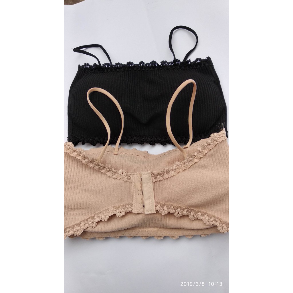 Áo bra 2 dây thun tăm móc cài sau mã 8832