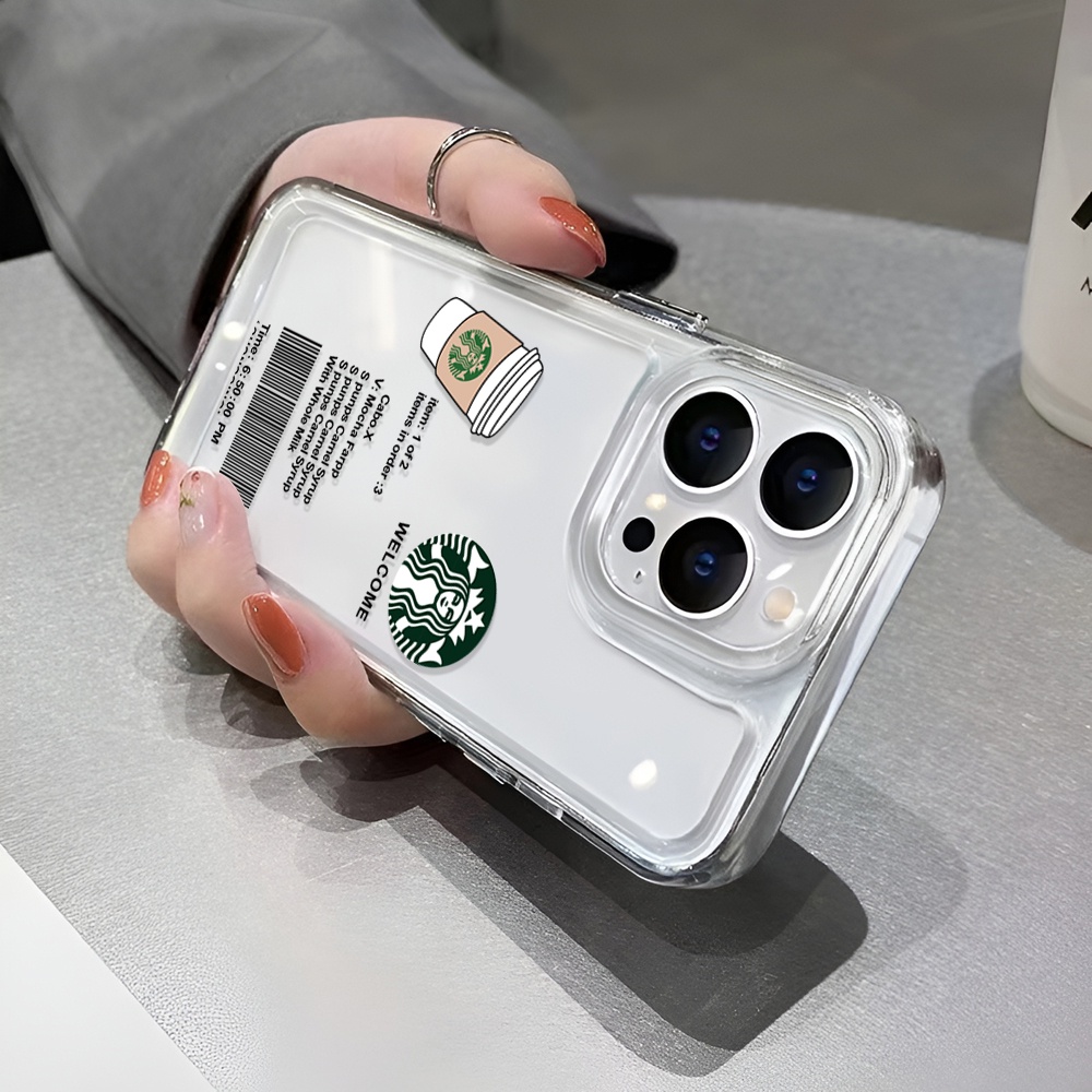 Ốp Điện Thoại Trong Suốt In Hình Cà Phê Cho iphone 14 Pro Max Plus 13 11 12 7Plus X XR XS Max 7 8 SE 2020