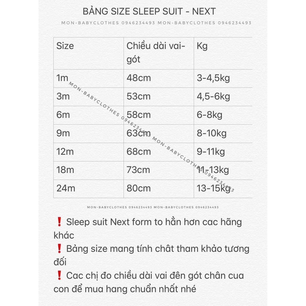 Sleepsuit khủng long nhí [NEXT]