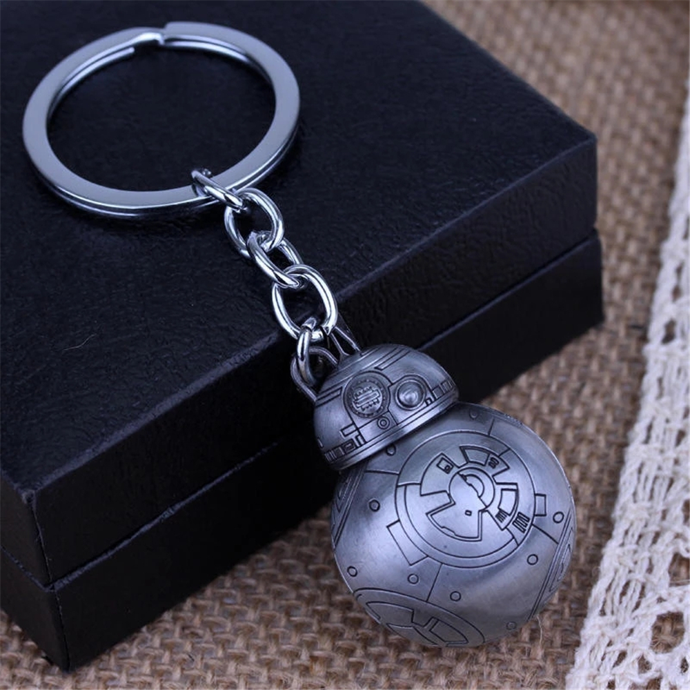 Móc Khóa Kim Loại Mặt Tròn In Hình Nhân Vật Trong Star Wars Bb8 Độc Đáo