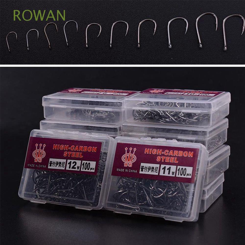 Lưỡi câu cá, carbon, câu rô phi, cá trê, cá tra, và mọi dòng cá nhỏ khác, đầy đủ kích thước, 1 hộp 100 cái