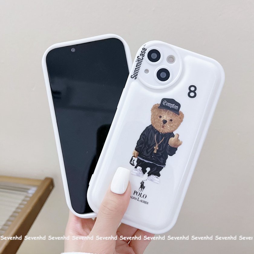 Ốp Điện Thoại Đệm Khí Hình Chó Pitbull Mắt To Cho iPhone 14 13 12 11 Pro Max X XR Xs Max 8 7 6 6s Plus SE 2020