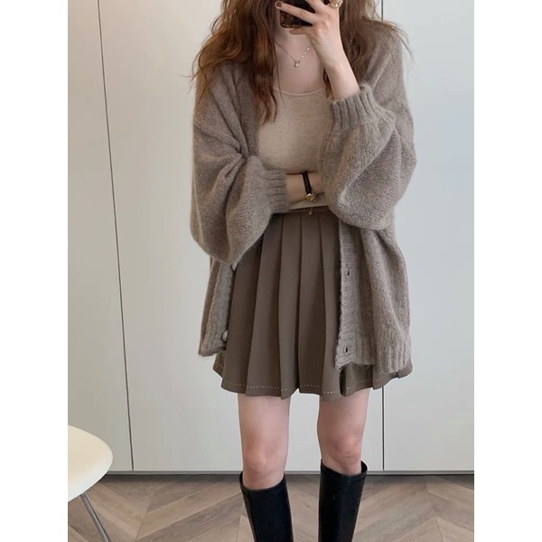 (Order) Áo cardigan lông thỏ mềm mịn