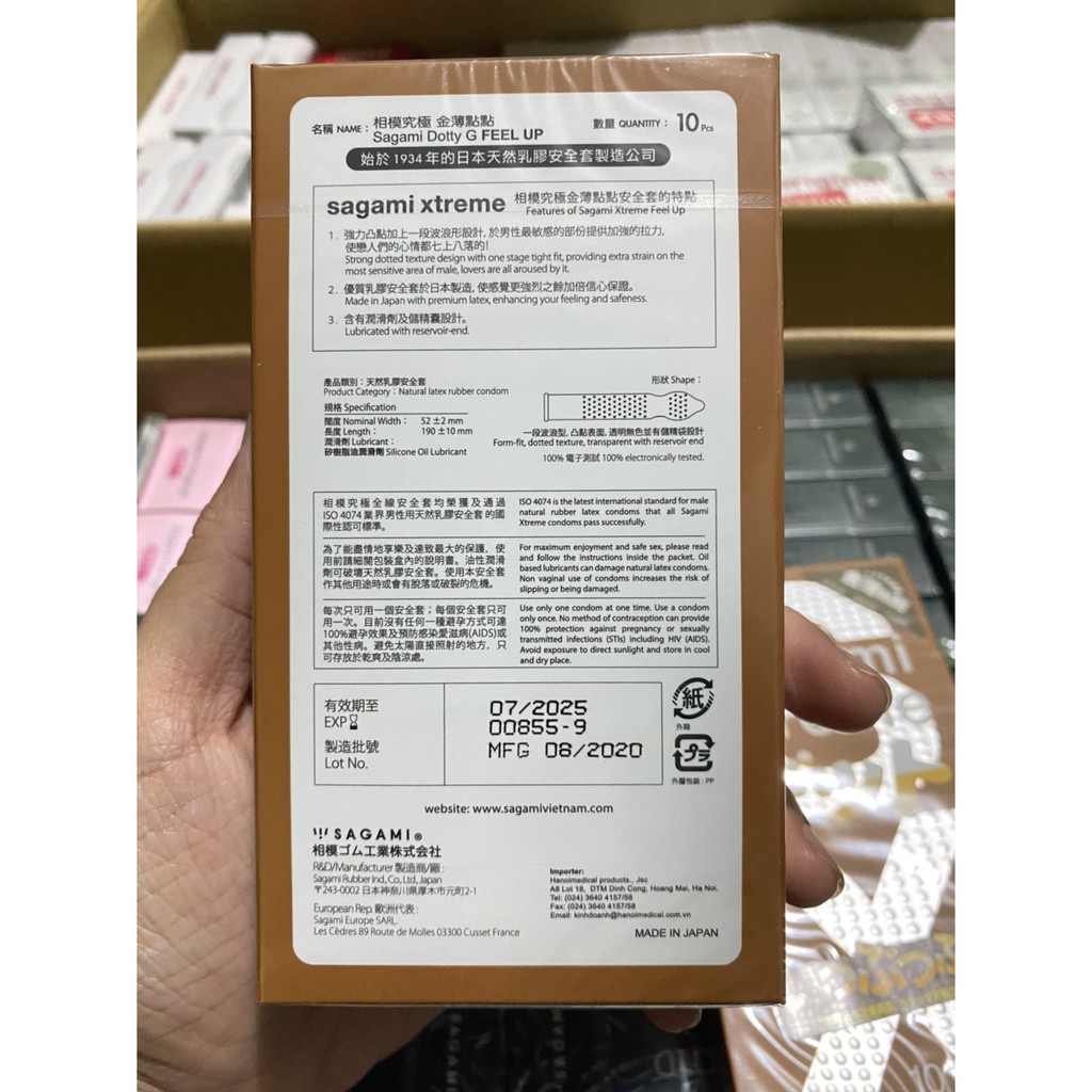 Bao Cao Su Sagami Xtreme Feel Up Gai Sần Kéo Dài Thời Gian