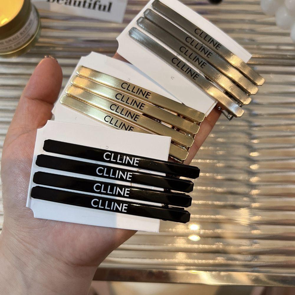 Kẹp Bên Hông Hình Cô Gái Dễ Thương Tối Giản|Kẹp Tóc Nữ Màu Đen