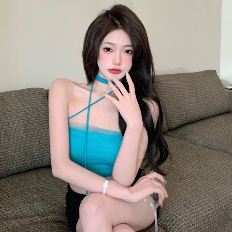 Áo Lửng Hai Dây Màu Sắc Thời Trang Quyến Rũ Cho Nữ