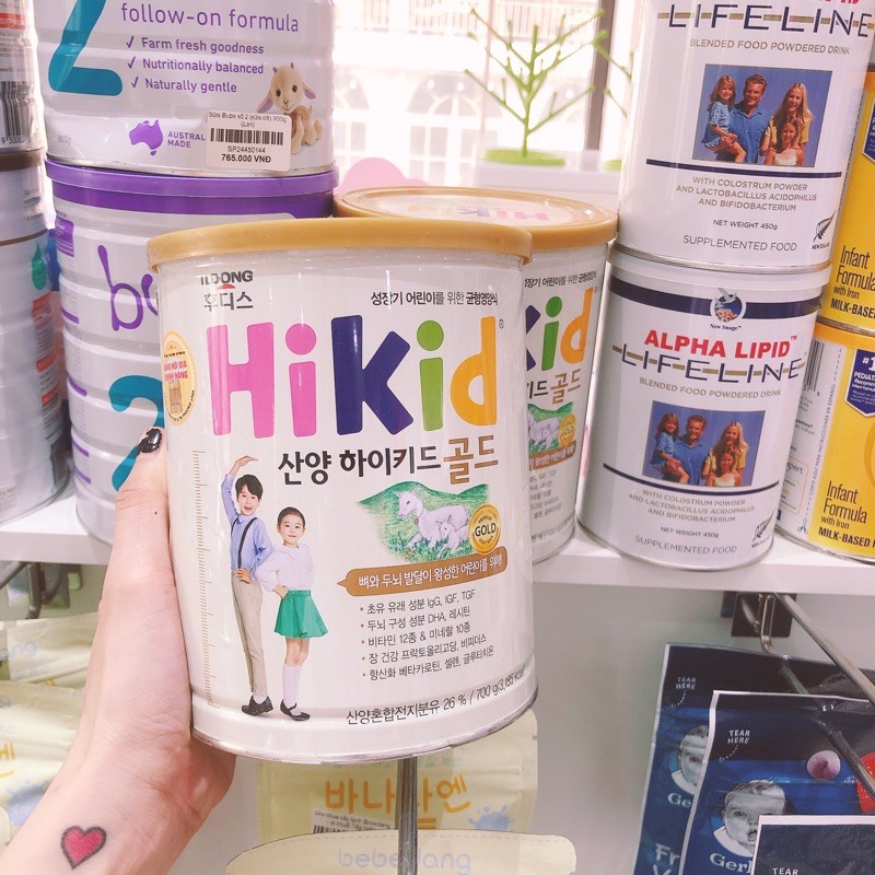 Sữa dê Hikid Gold dành cho trẻ 1-9 tuổi