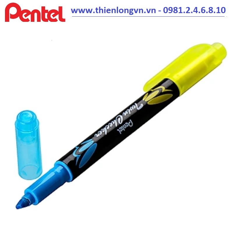 Bút dạ quang nhớ dòng 2 đầu Pentel – SLW8