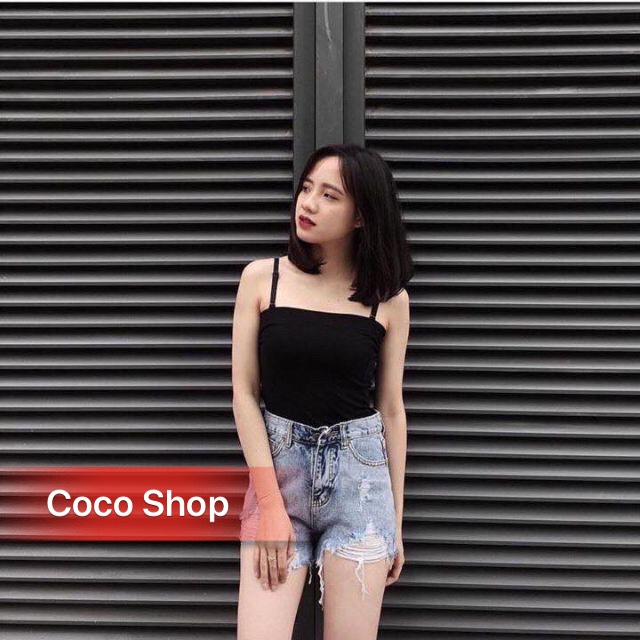 Áo 2 dây nữ trơn Madela