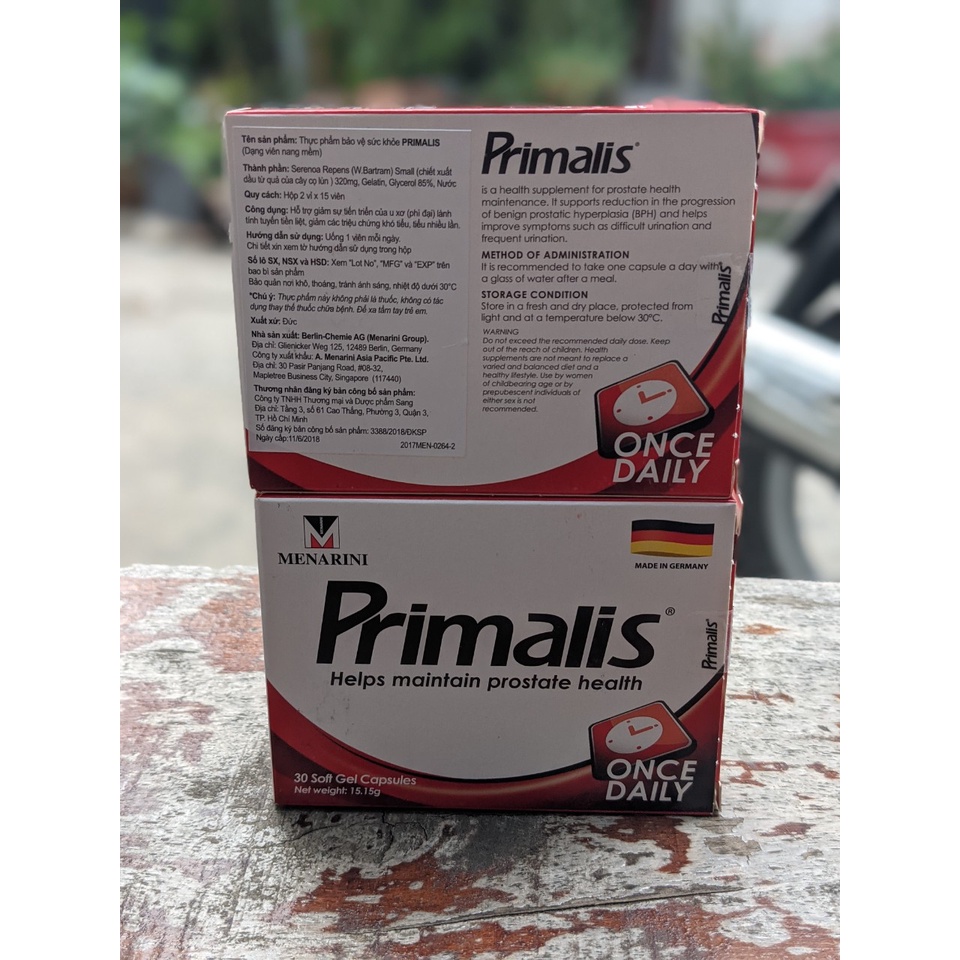 PRIMALIS  - Hỗ trợ giảm tiểu đêm, tiểu khó, tiểu nhiều lần.