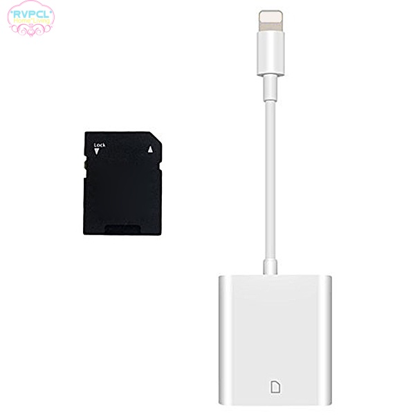 Đầu Đọc Thẻ Nhớ Lightning Cho IPhone X / 8 Plus / 8 / 7 Plus IPad Mini / Air 1 Pc IPhone X / 8 Plus / 8 / 7 Plus IPad Mini / Air No App
