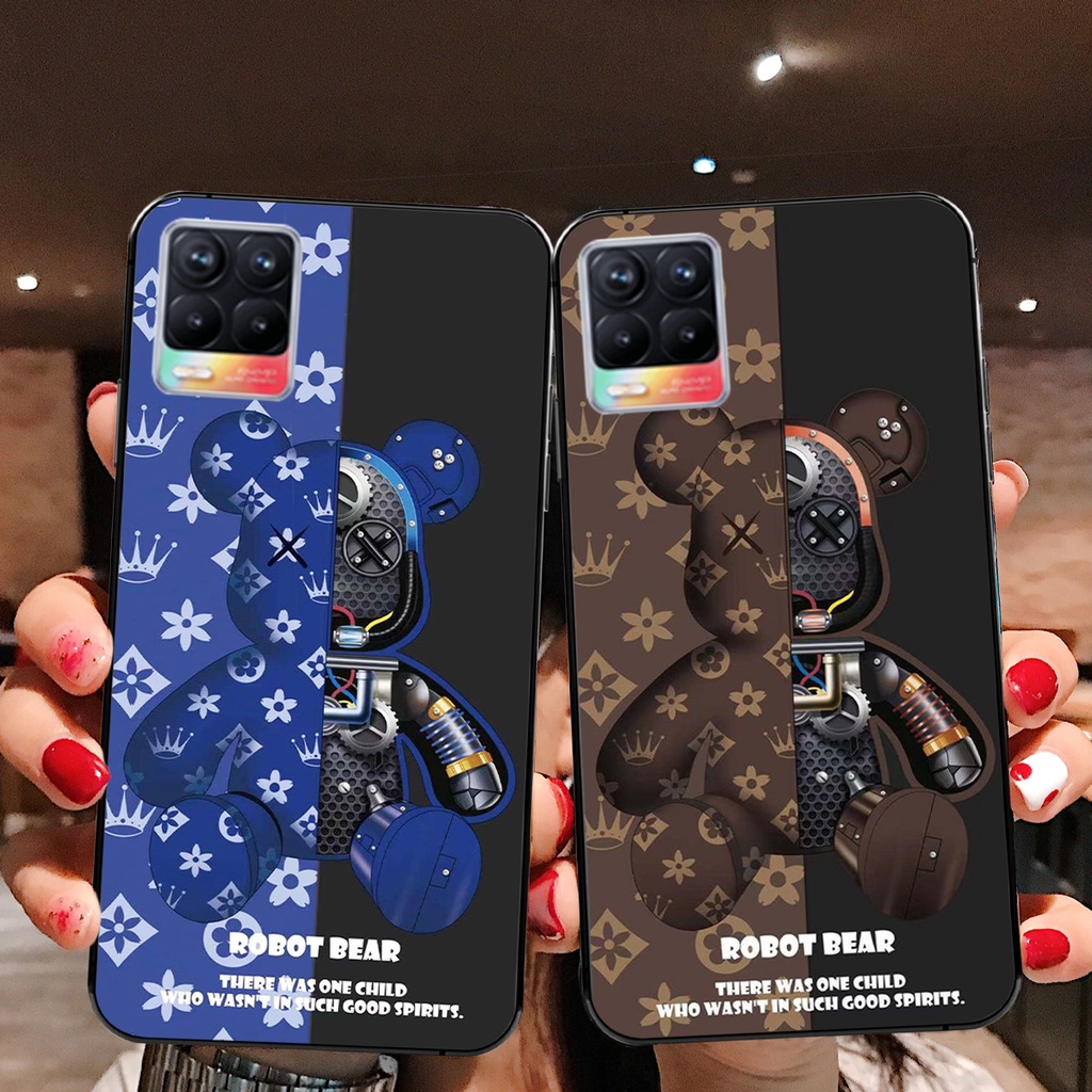 ỐP LƯNG OPPO REALME 8 IN HÌNH BEARBRICK SIÊU CUTE-IN HÌNH CỰC HOT 2021