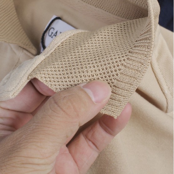 Áo polo nam may kĩ, chất liệu cotton, thoáng mát, phong cách trẻ trung năng động.