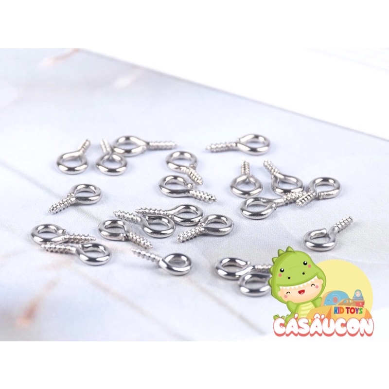 Khoen đinh xoắn dùng làm móc khoá , trang sức DIY