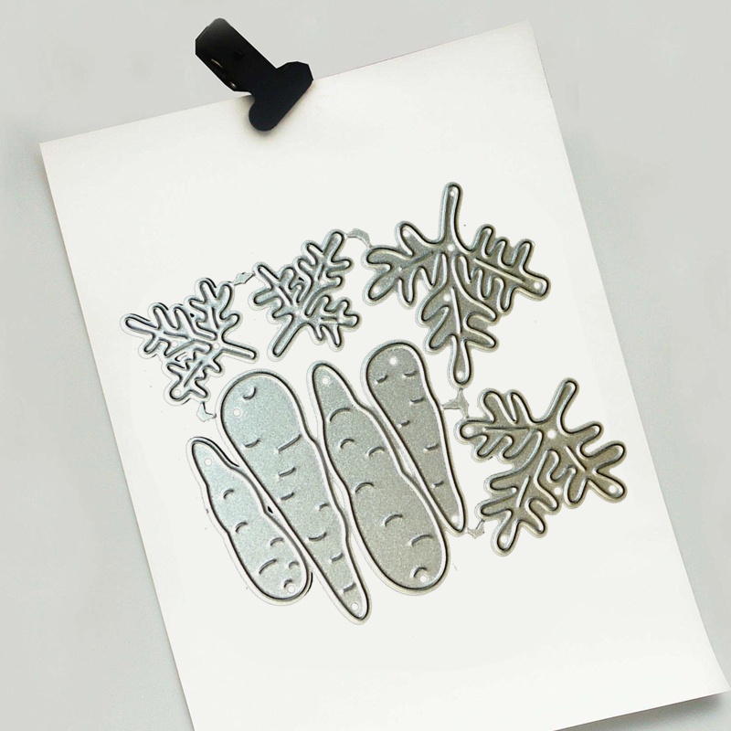 Khuôn Cắt Giấy Kim Loại Hình Củ Cà Rốt Dễ Thương