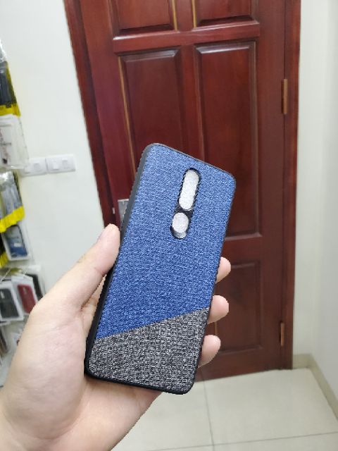 Ốp lưng Oppo F11 Pro FREESHIP Từ 50k chống sốc vân vải Jean thổ cảm mềm mịn